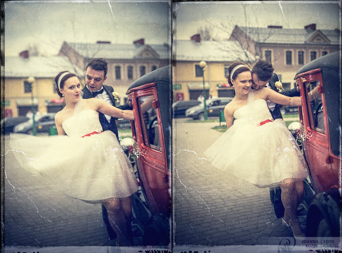 Vintage style wedding photo session